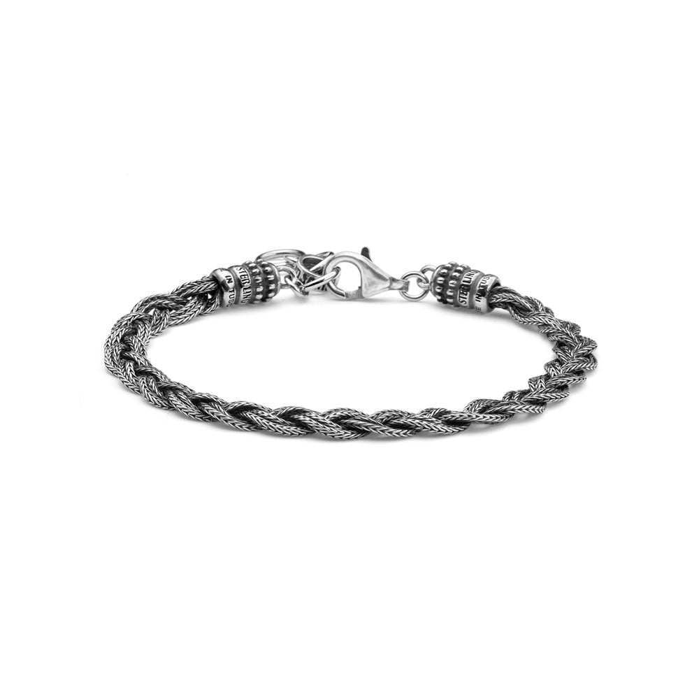 Bracciale Alessandro Magrino Intrecci argento uomo G4508-2b Gioielli