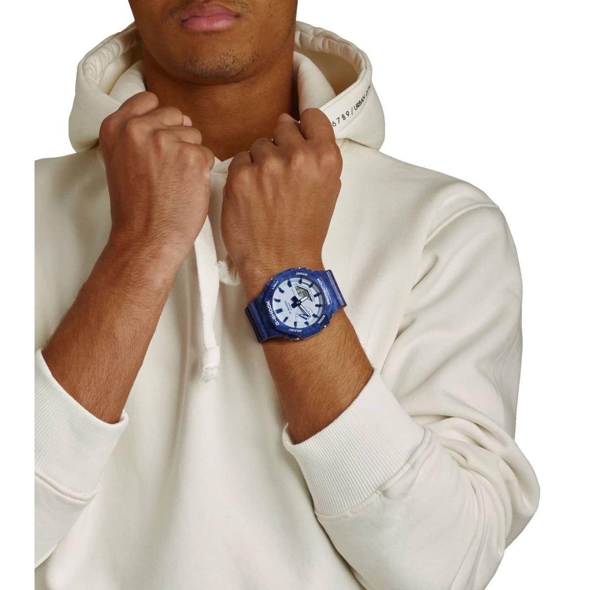 Orologio Casio G-Shock GA-2100BWP-2AER Blue and White Pottery Limited Edition uomo-2b Gioielli