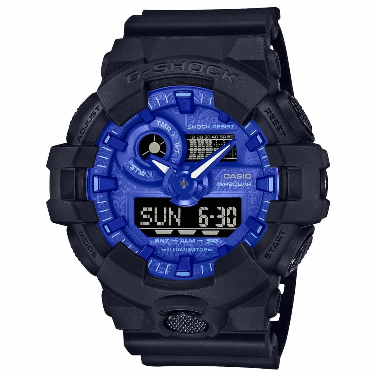 Orologio Casio G-Shock GA-700BP-1AER Paisley Blue uomo-2b Gioielli