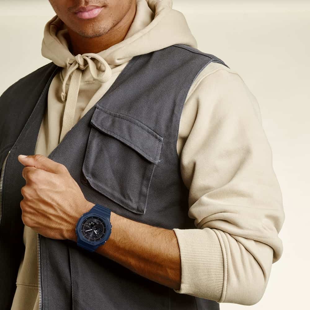 Orologio Casio G-Shock GA-B2100-2AER blu uomo-2b Gioielli
