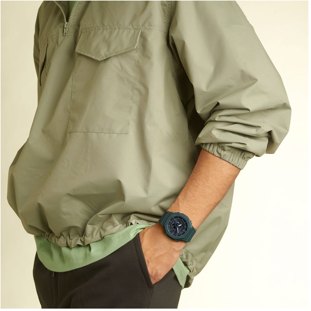 Orologio Casio G-Shock GA-B2100-3AER verde uomo-2b Gioielli