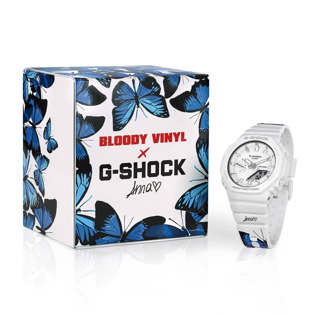 Orologio Casio G-Shock GMA-S2100AP-7AER Bloody Vinyl Anna Pepe Limited Edition donna-2b Gioielli
