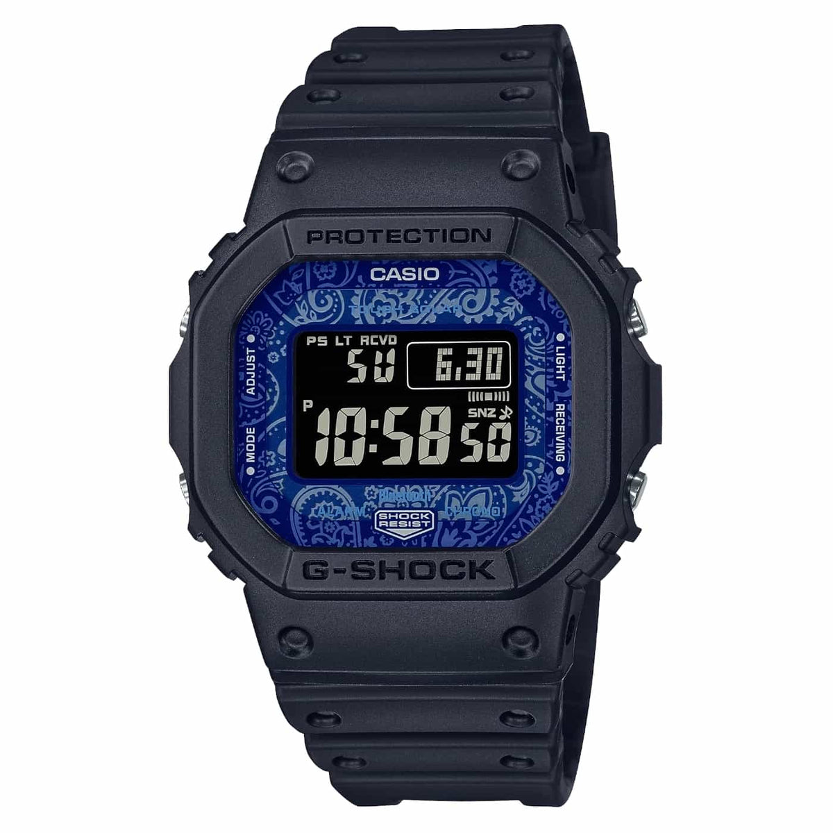 Orologio Casio G-Shock GW-B5600BP-1ER Paisley Blue solare radiocontrollato-2b Gioielli