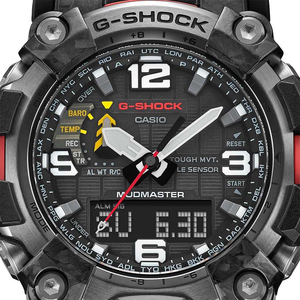 Orologio Casio G-Shock Mudmaster GWG-2000-1A3ER solare radiocontrollato uomo-2b Gioielli