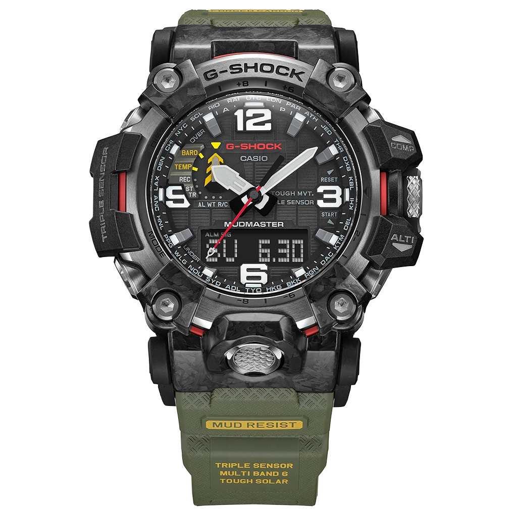 Orologio Casio G-Shock Mudmaster GWG-2000-1A3ER solare radiocontrollato uomo-2b Gioielli