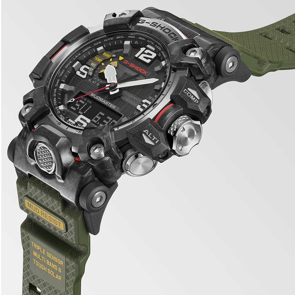 Orologio Casio G-Shock Mudmaster GWG-2000-1A3ER solare radiocontrollato uomo-2b Gioielli