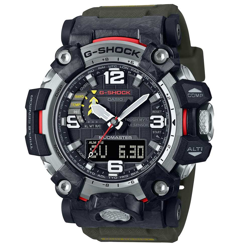 Orologio Casio G-Shock Mudmaster GWG-2000-1A3ER solare radiocontrollato uomo-2b Gioielli
