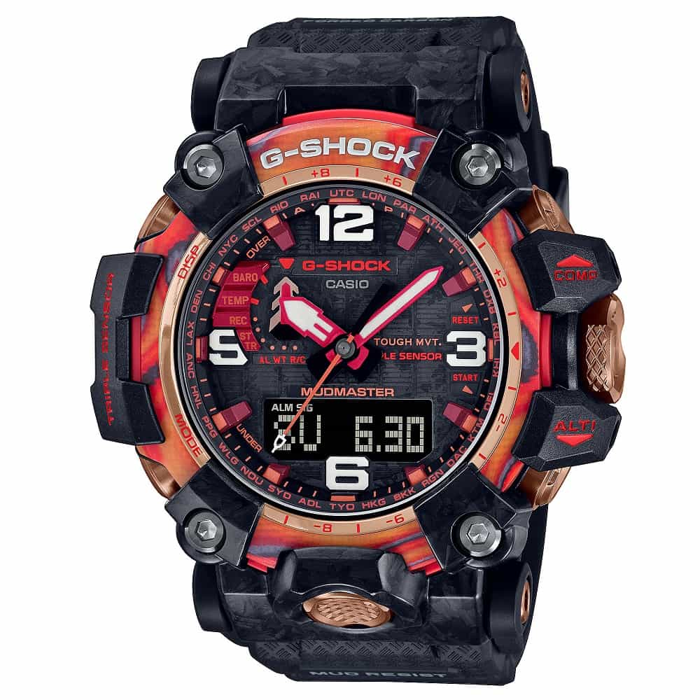 Orologio Casio G-Shock Mudmaster FLARE RED GWG-2040FR-1AER solare radiocontrollato uomo Limited Edition-2b Gioielli