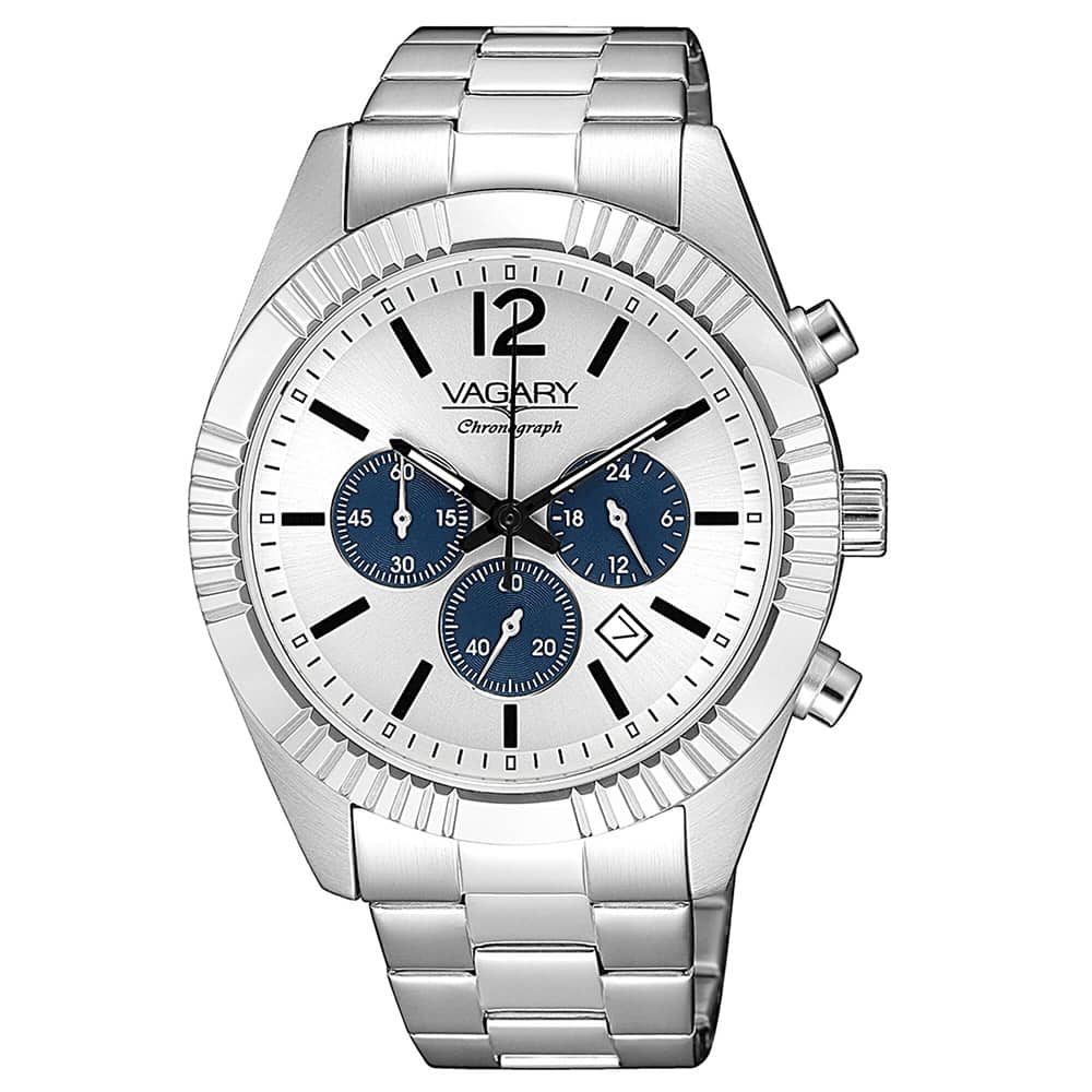 Orologio Vagary by Citizen Timeless IV4-519-13 cronografo uomo 41 mm-2b Gioielli