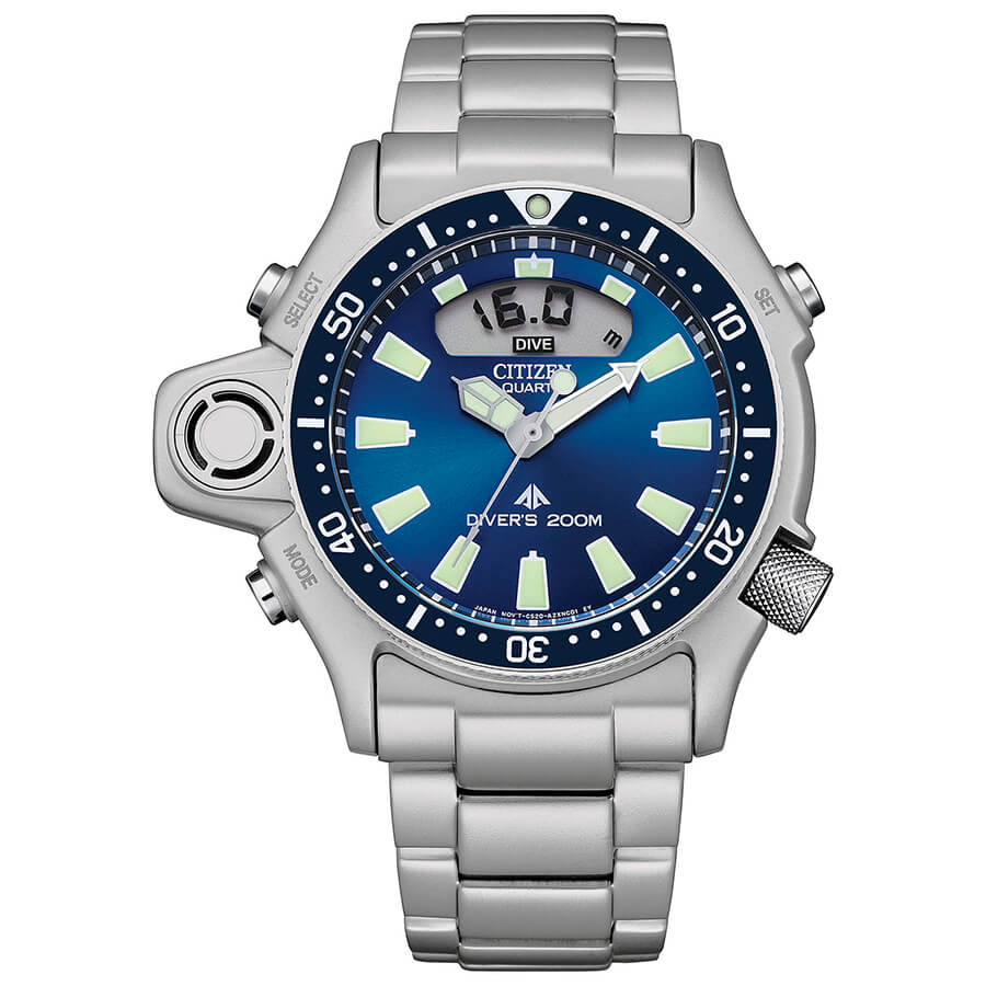 Orologio Citizen Promaster JP2000-67L Aqualand I blu uomo 44 mm-2b Gioielli