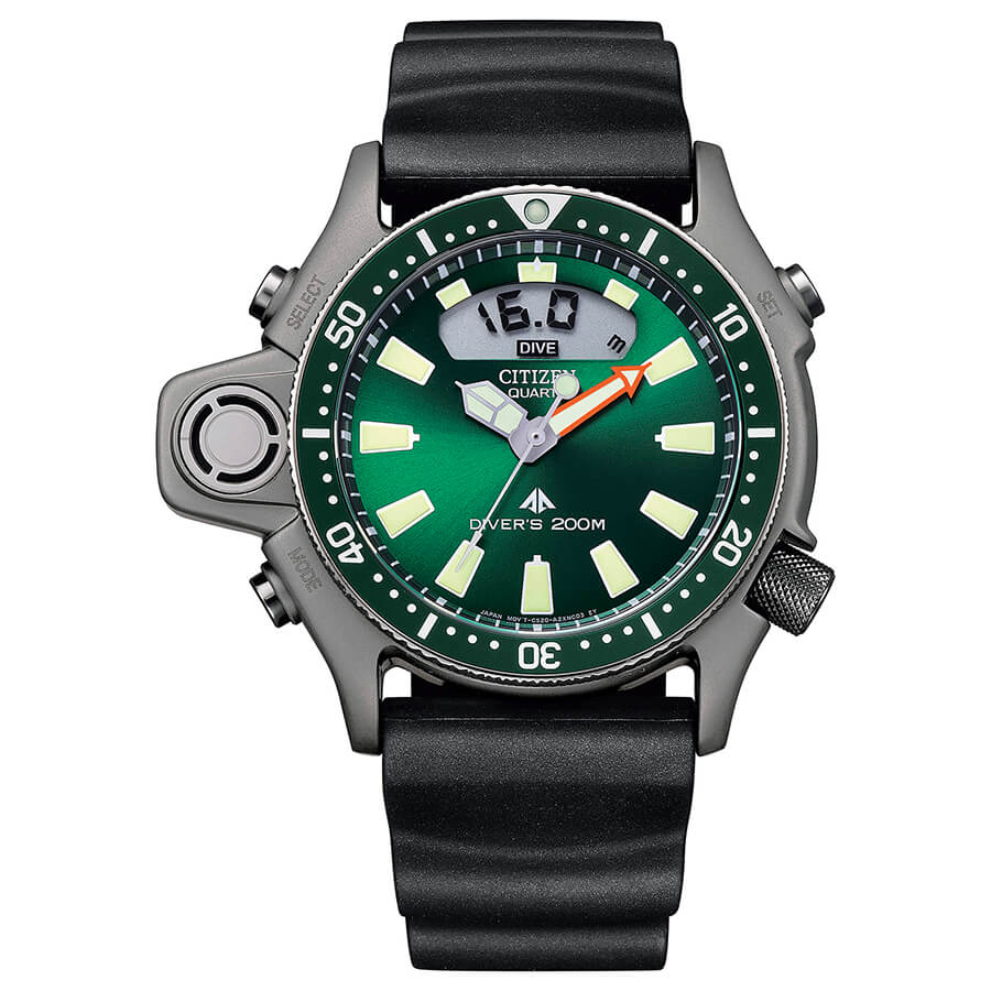Orologio Citizen Promaster JP2007-17X Aqualand I Limited Edition verde uomo-2b Gioielli