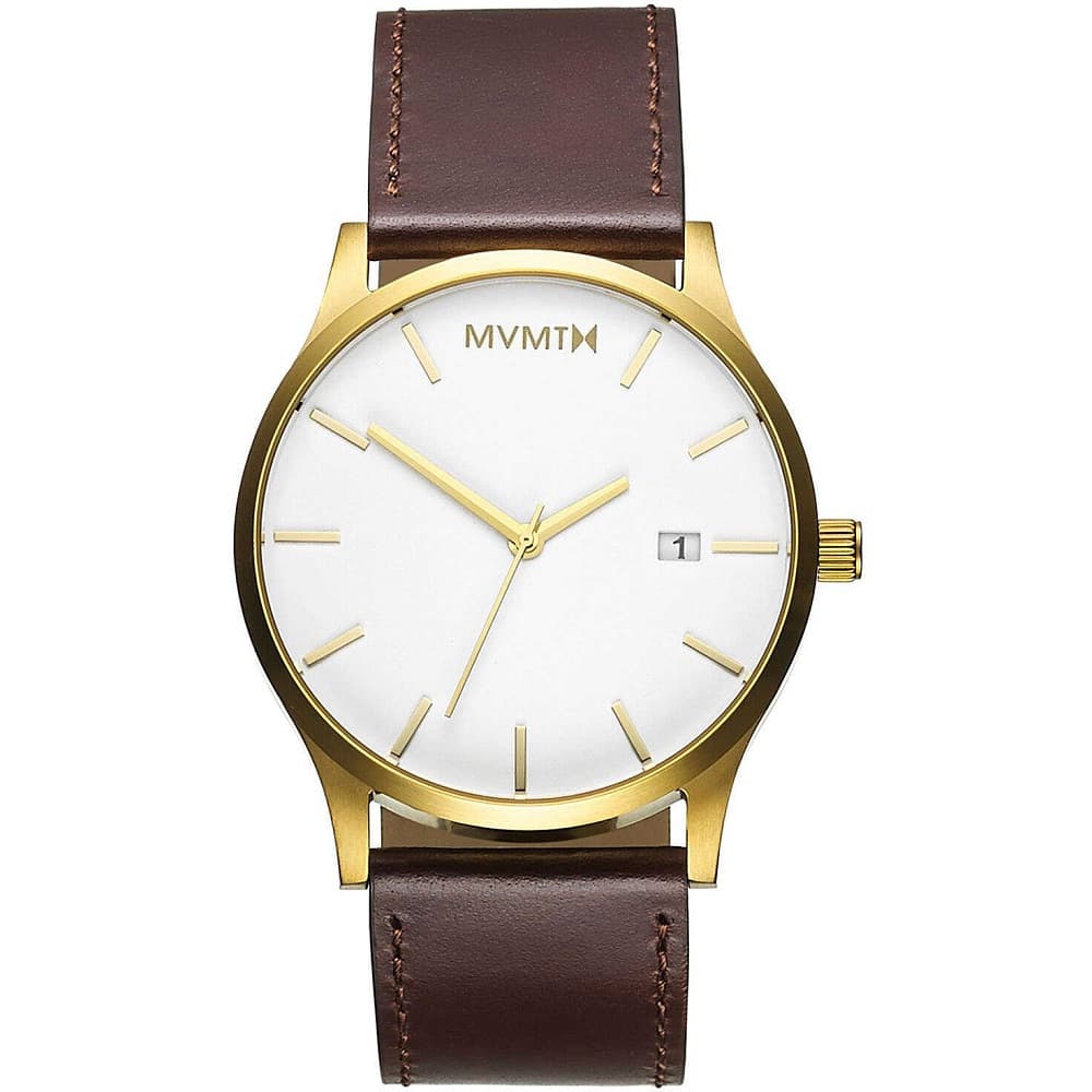 Orologio MVMT Classic White Gold MM01-WGL uomo 45mm-2b Gioielli