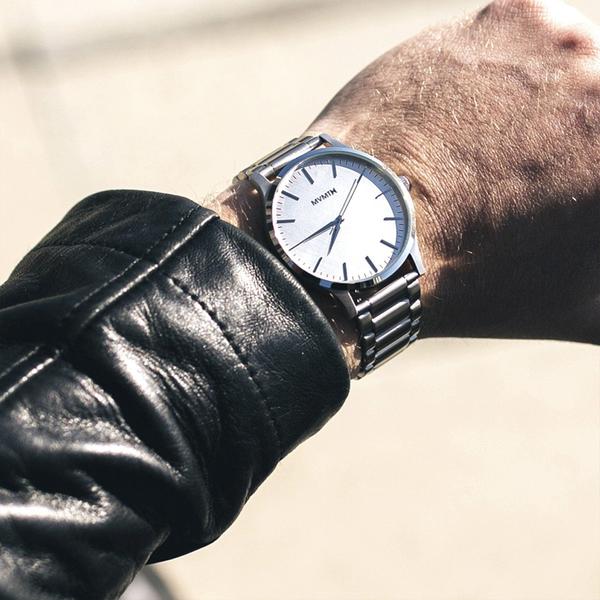 Orologio MVMT 40 Series Silver MT01-S uomo 40mm-2b Gioielli