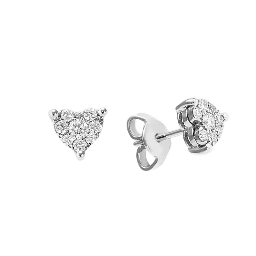 Orecchini oro bianco 18kt Diamanti 0,31 Ct-2b Gioielli