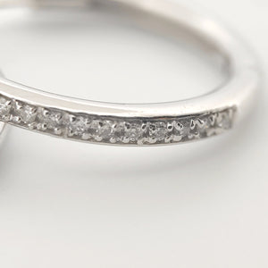 Orecchini oro bianco 18kt Diamanti 0,16 Ct a cerchio-2b Gioielli