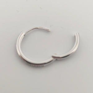 Orecchini oro bianco 18kt Diamanti 0,16 Ct a cerchio-2b Gioielli