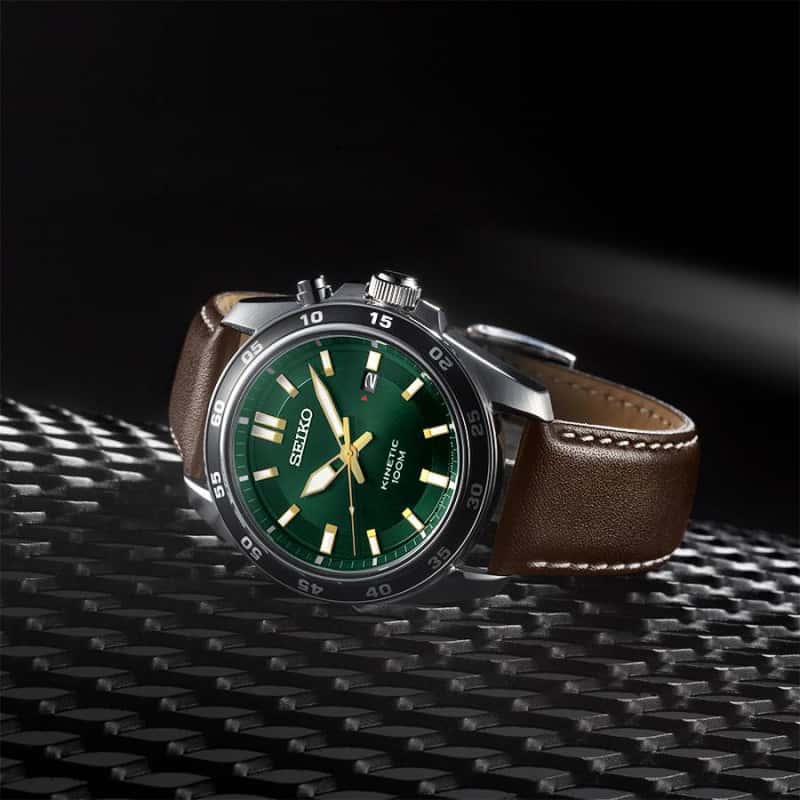 Orologio Seiko Kinetic Classic uomo pelle SKA791P1-2b Gioielli