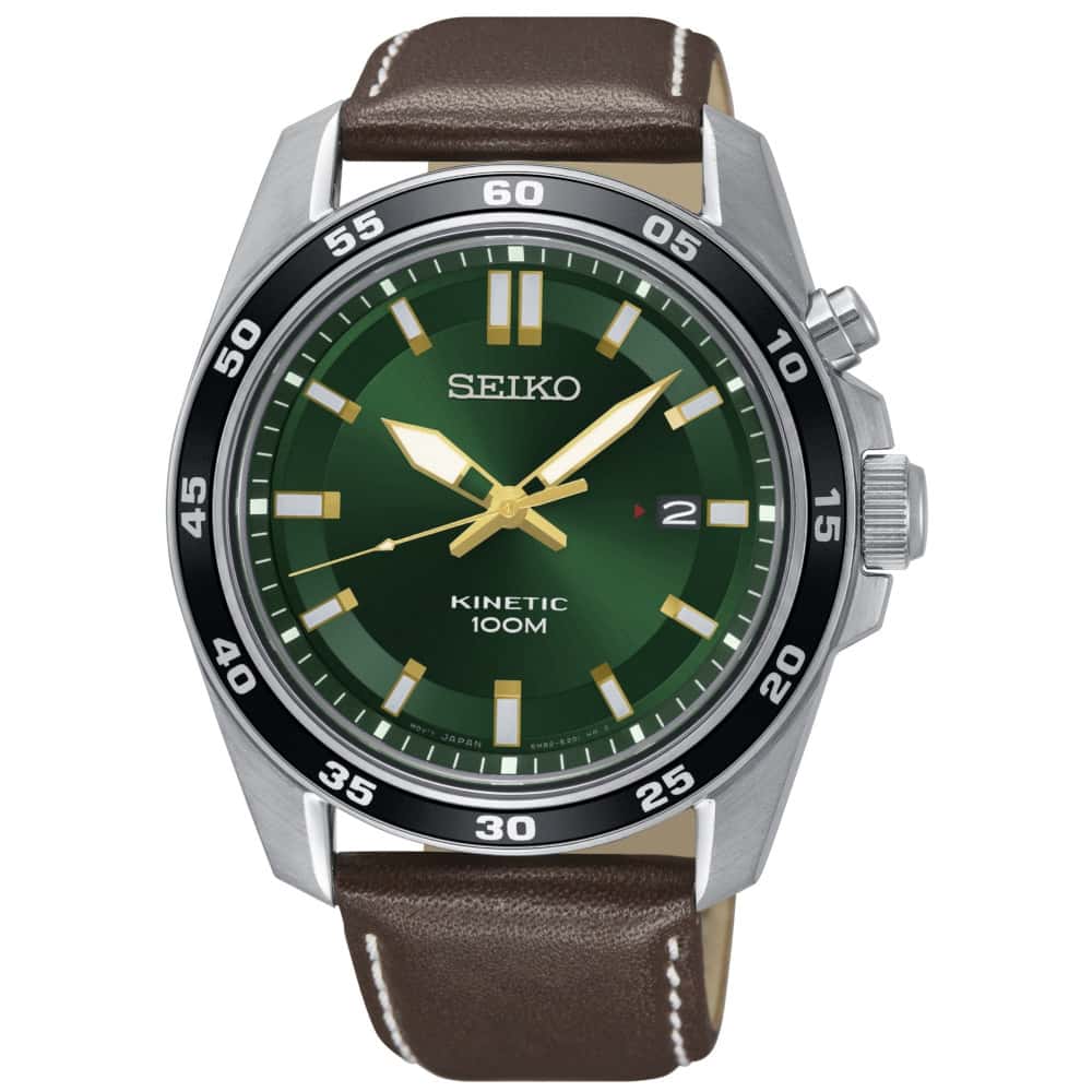 Orologio Seiko Kinetic Classic uomo pelle SKA791P1-2b Gioielli