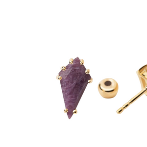 Mono orecchino PdPaola PG01-680-U Akiro charoite argento donna-2b Gioielli