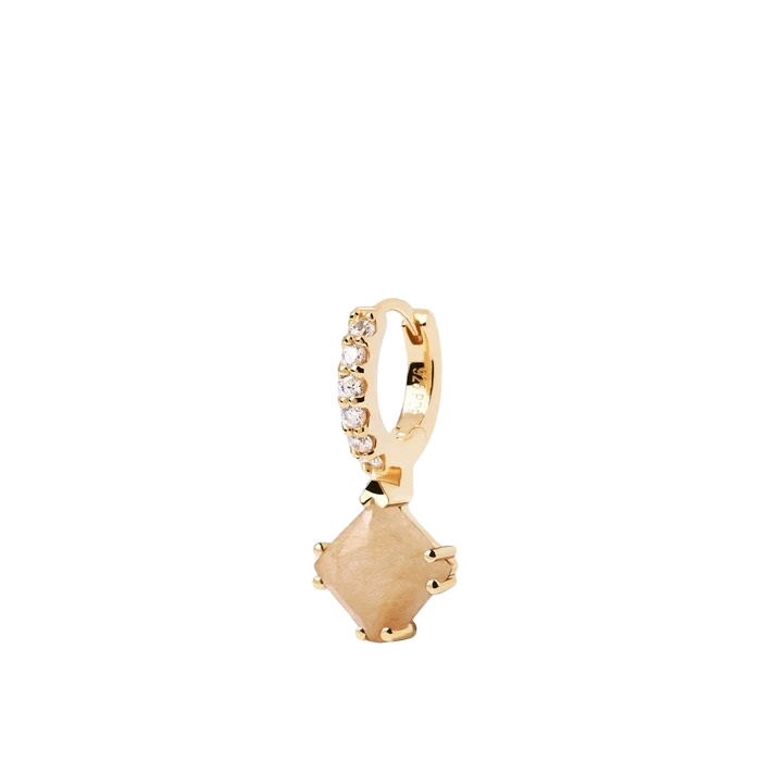 Mono orecchino PdPaola PG01-684-U Fuji quarzo rutilato argento donna-2b Gioielli