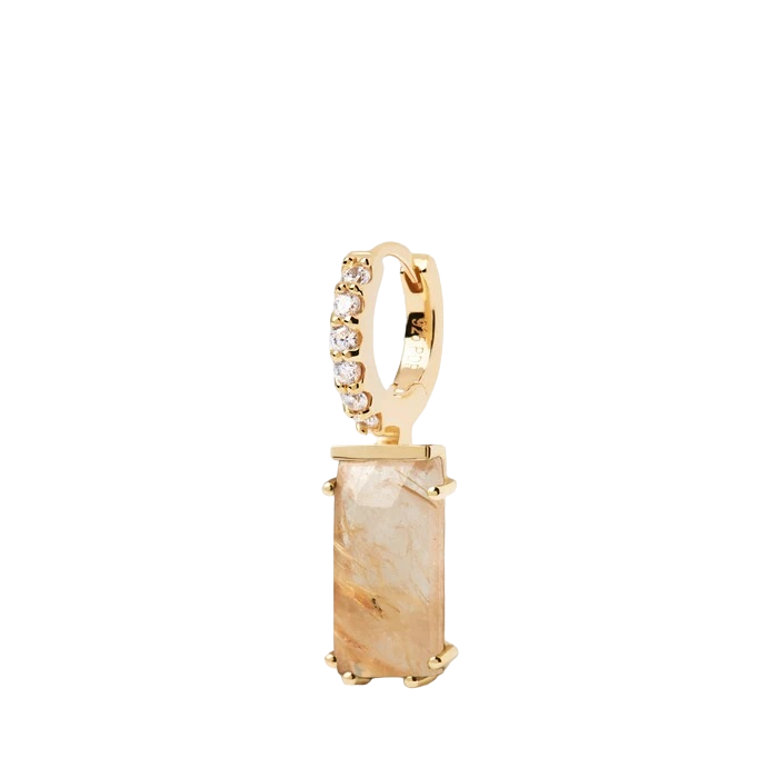 Mono orecchino PdPaola PG01-689-U Kaori quarzo rutilato argento donna-2b Gioielli