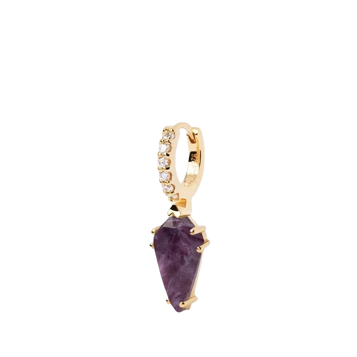 Mono orecchino PdPaola PG01-695-U Naoki charoite argento donna-2b Gioielli