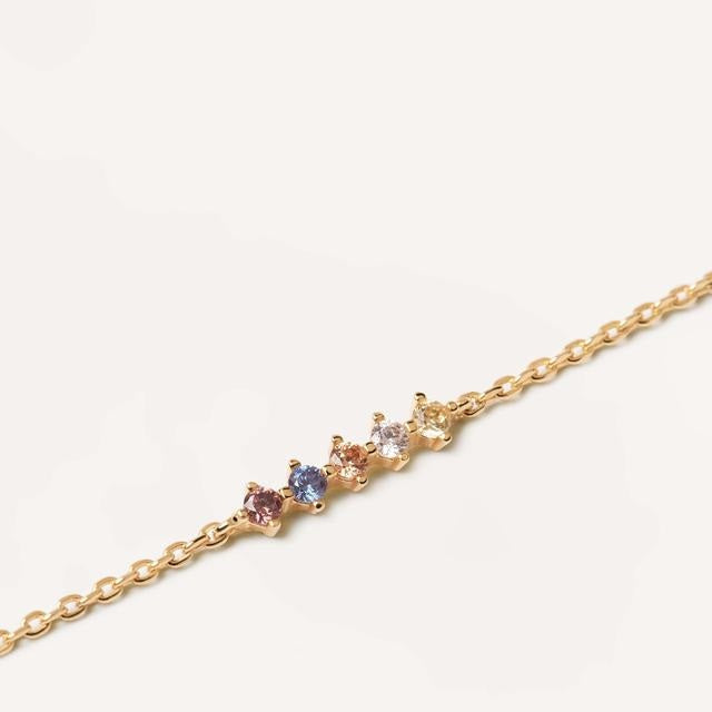 Bracciale PdPaola PU01-110-U Five Sage in argento 925 placcato oro 18 Kt-2b Gioielli