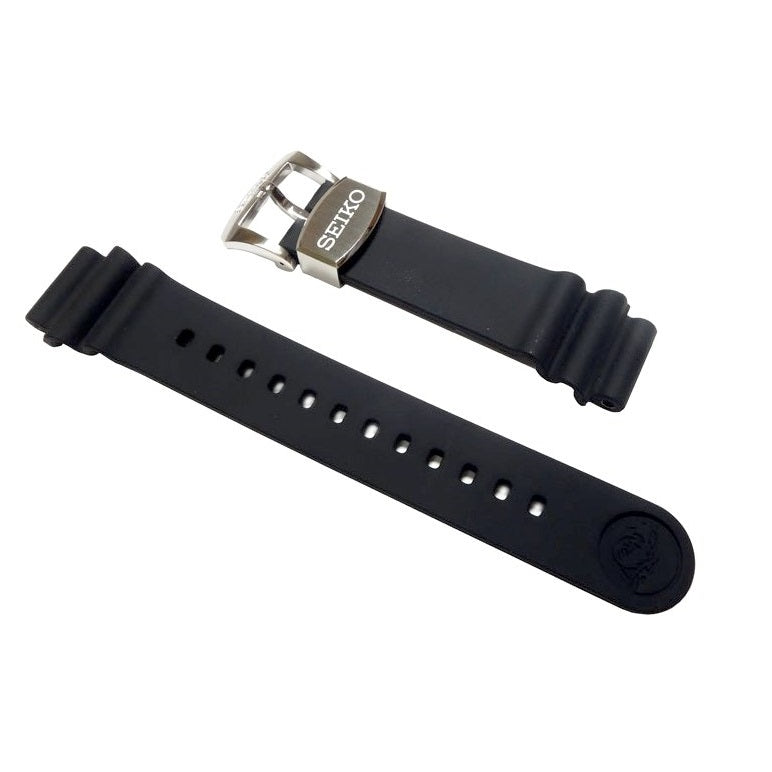 Cinturino Seiko originale R028011J0 in caucciù nero per Seiko Turtle ansa 20 mm-2b Gioielli