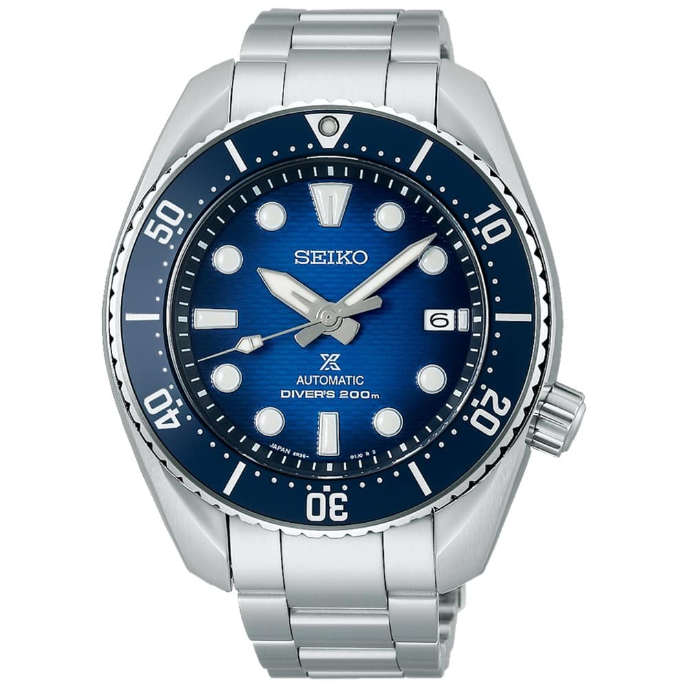 Orologio Seiko Prospex SPB321J1 King Sumo Blue Gradation Diver uomo 45 mm-2b Gioielli