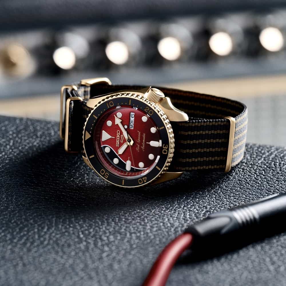 Orologio Seiko 5 Sport SRPH80K1 Brian May Red Special II Limited Edition-2b Gioielli