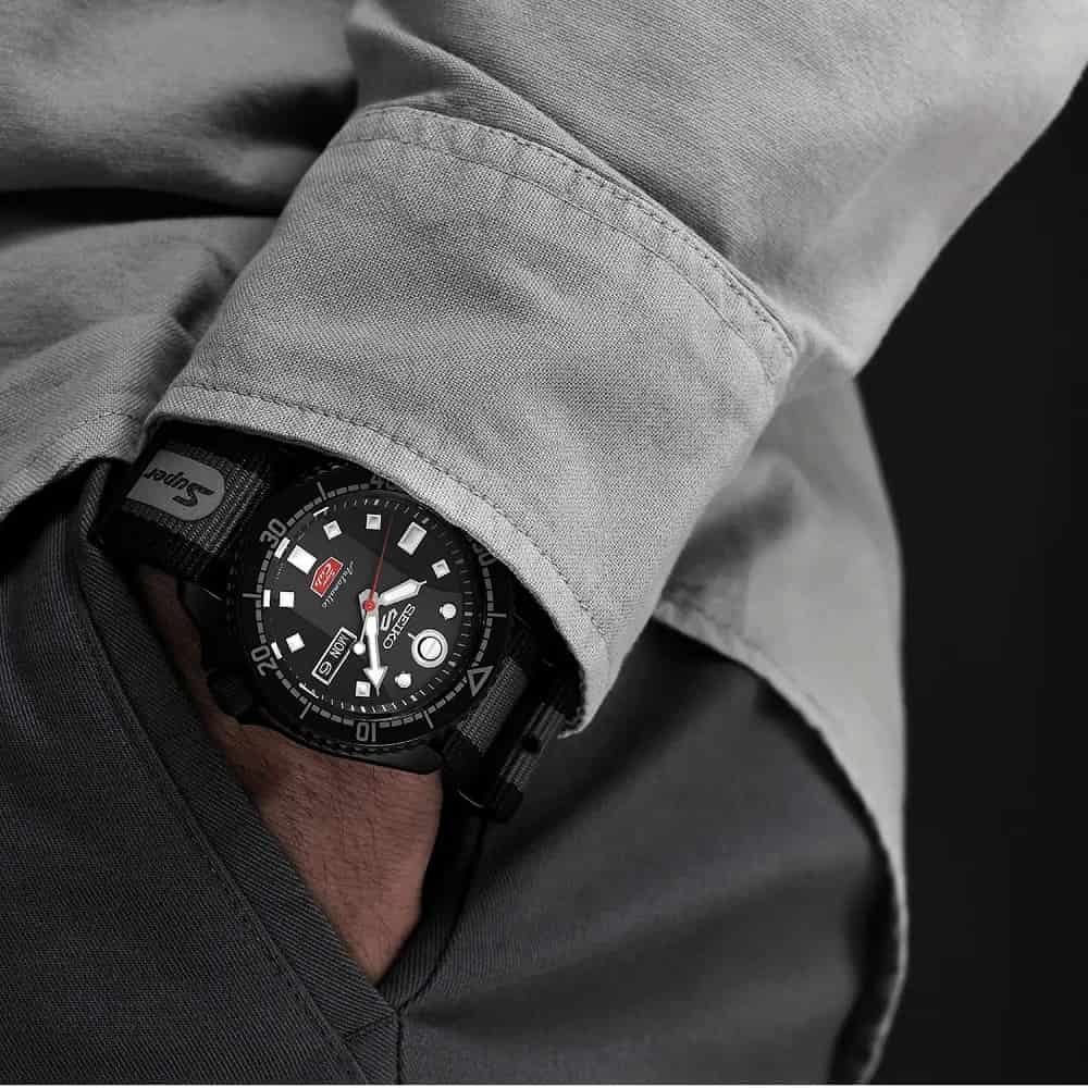 Orologio Seiko 5 Sport SRPJ75K1 Honda Super Cub automatico uomo Limited Edition 43 mm-2b Gioielli