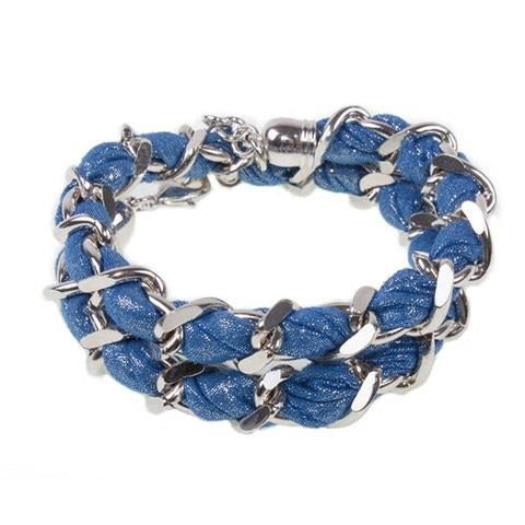 Bracciale Mya Treccia TH-BR02 tessuto donna-2b Gioielli