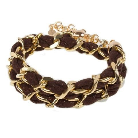 Bracciale Mya Treccia TH-BR03 tessuto donna-2b Gioielli