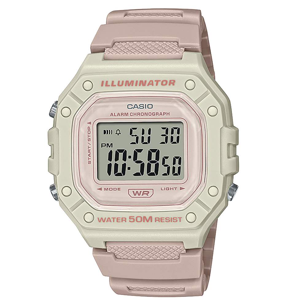 Orologio Casio Collection W-218HC-4A2VEF rosa donna-2b Gioielli