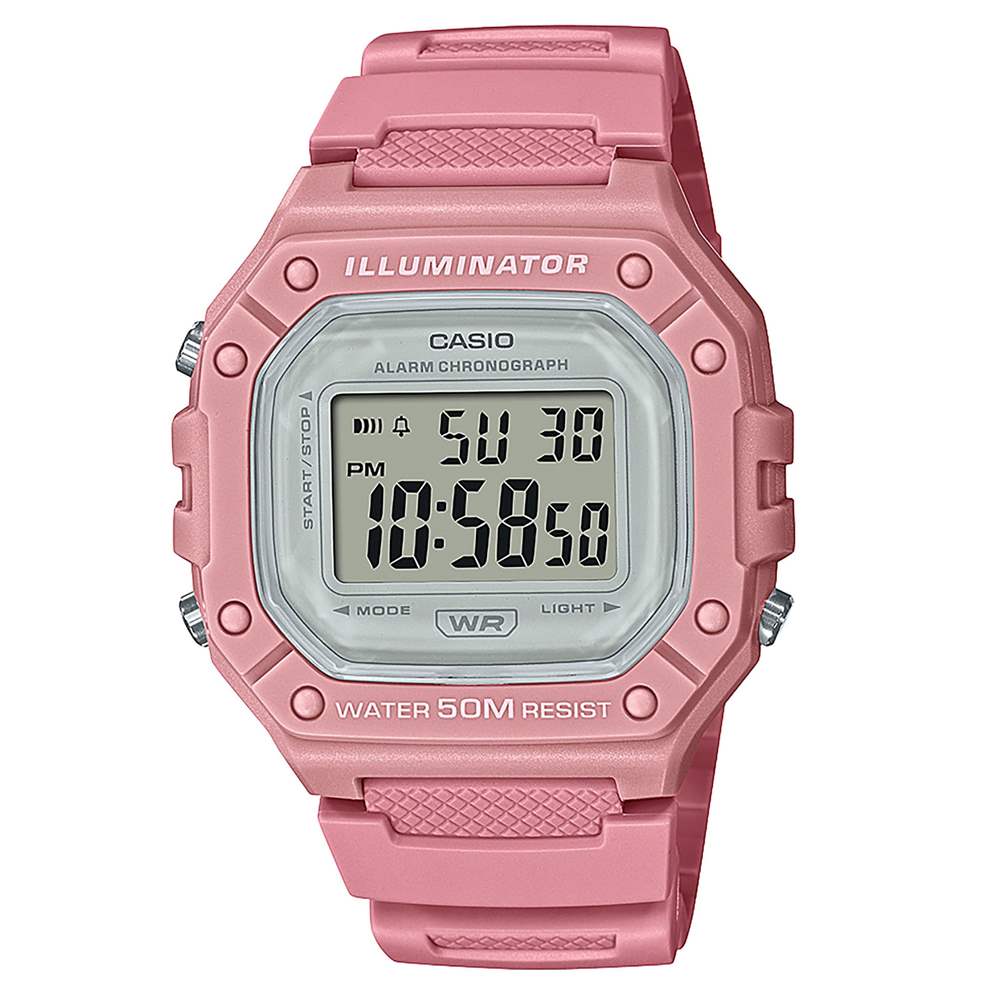 Orologio Casio Collection W-218HC-4AVEF rosa donna-2b Gioielli