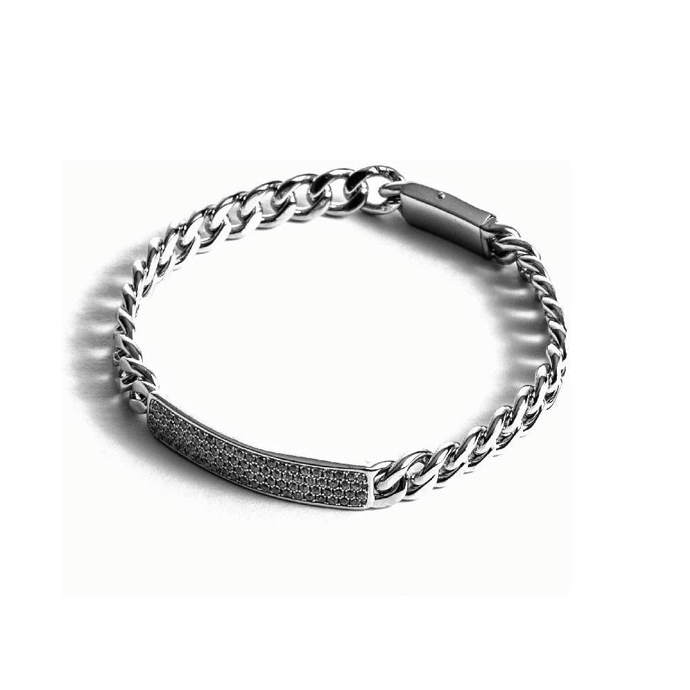 Bracciale Cesare Paciotti Nocturnal uomo in argento-2b Gioielli