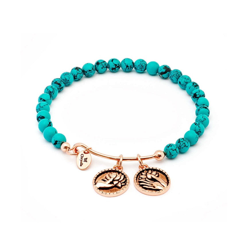 Bracciale Chrysalis Tranquillity Creatività Turchese Verde CRBH0102RG-2b Gioielli