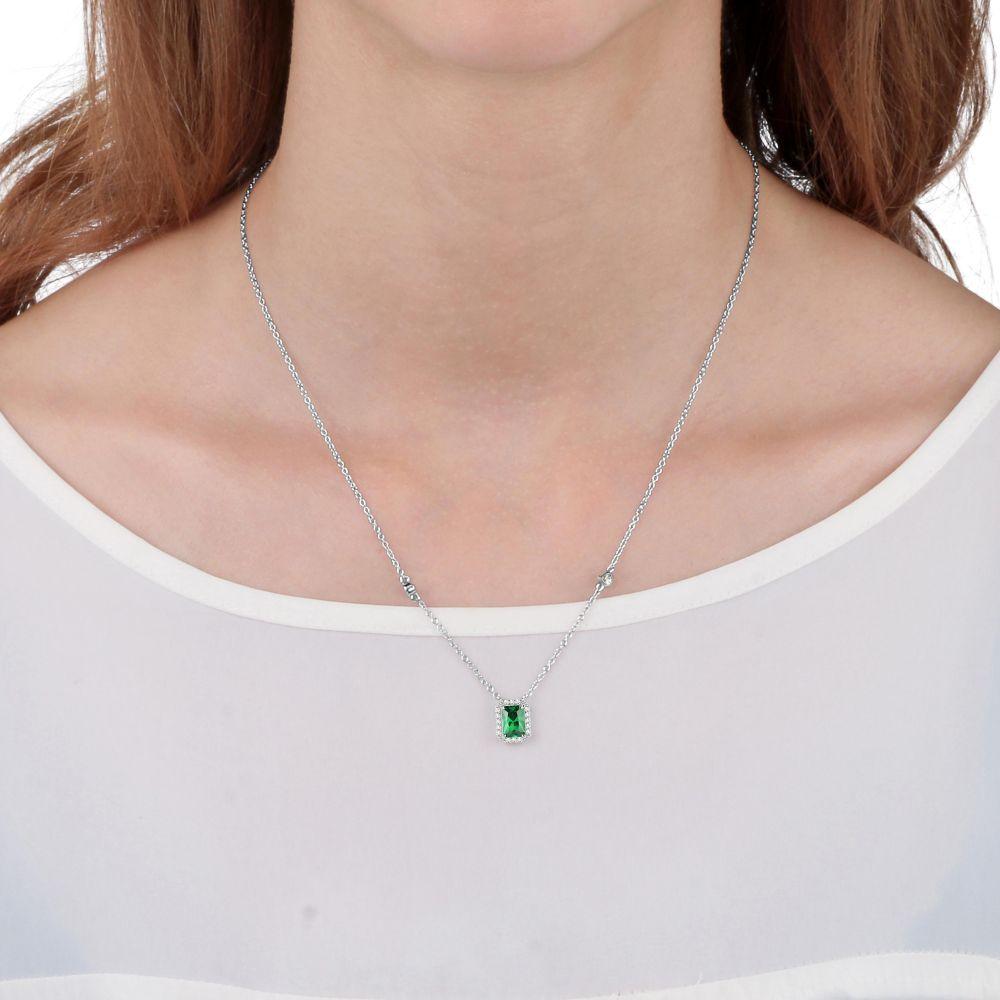 Collana Morellato Tesori SAIW55 donna verde argento-2b Gioielli