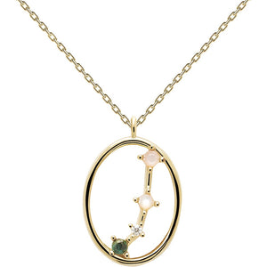 Collana PdPaola CO01-344-U Zodiac Constellation Ariete argento 925 placcato oro 18 K-2b Gioielli