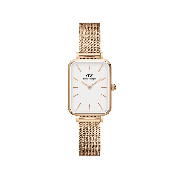 Orologio DW Quadro Pressed Melrose 20x26 mm bianco DW00100431-2b Gioielli