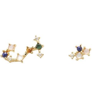 Orecchini PdPaola AR01-411-U Zodiac Constellations Scorpione argento placcato oro 18 K-2b Gioielli