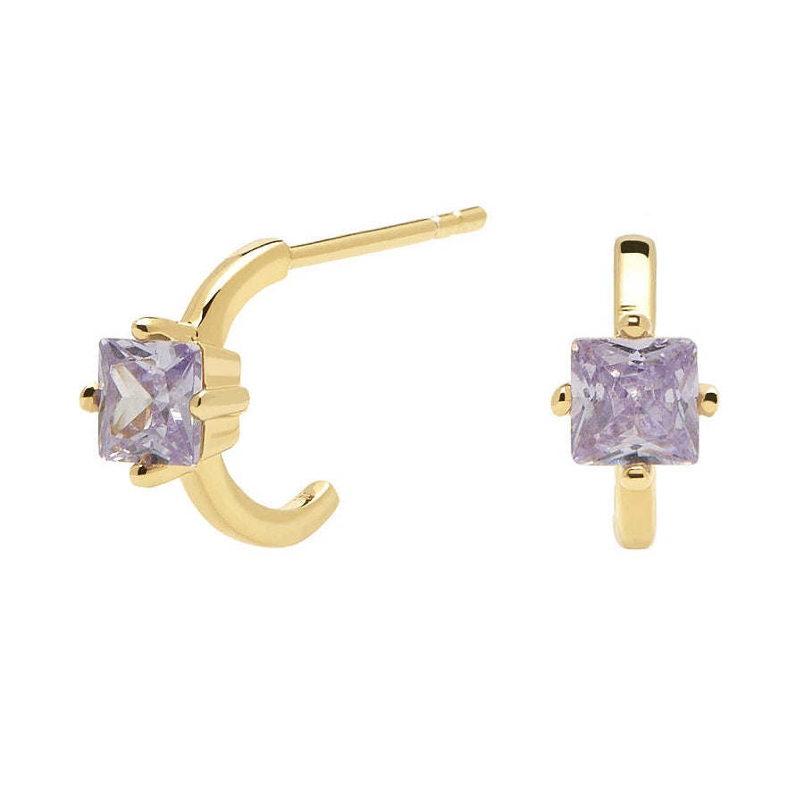 Orecchini PdPaola AR01-232-U Lavander Lis Cavalier Collection argento 925 placcato oro 18 K-2b Gioielli