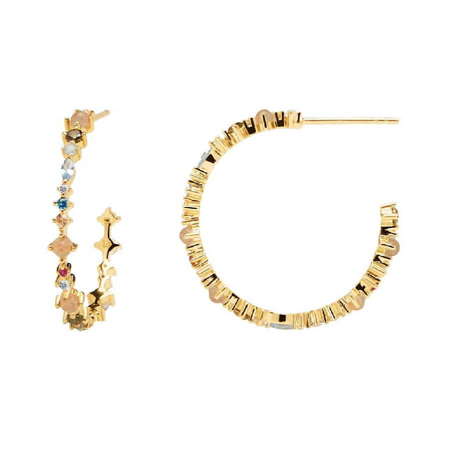 Orecchini PdPaola AR01-221-U Halo Atelier Collection argento 925 placcato oro 18 K-2b Gioielli