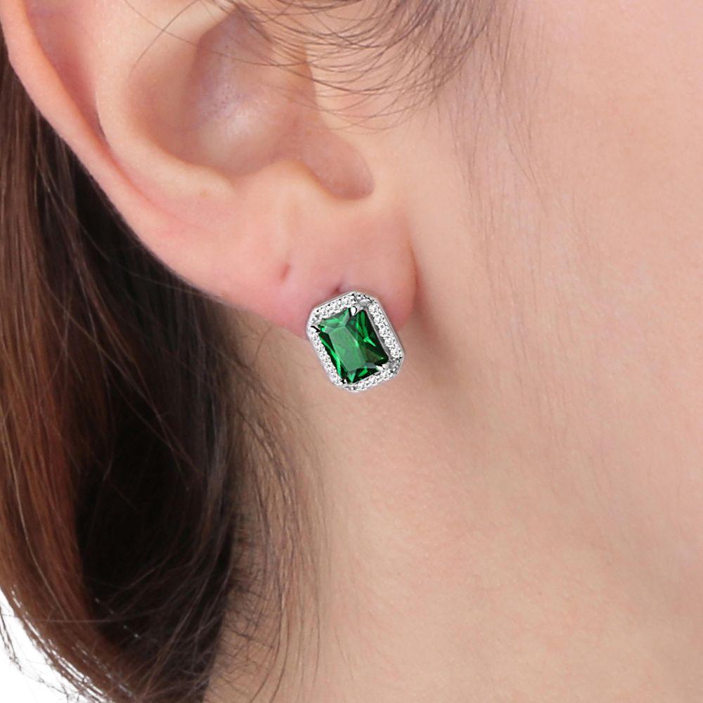 Orecchini Morellato Tesori SAIW57 argento smeraldo donna-2b Gioielli