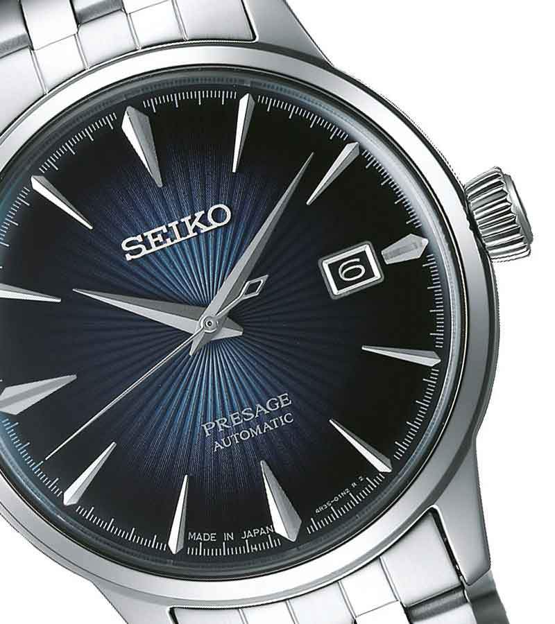 Orologio Seiko Presage Cocktail Blue Moon SRPB41J1 automatico uomo 40 mm-2b Gioielli