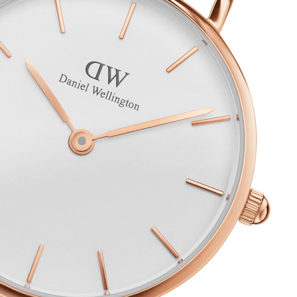 Orologio DW Classic Petite Melrose 28mm bianco DW00100219-2b Gioielli