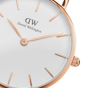 Orologio DW Classic Petite Melrose 28mm bianco DW00100219-2b Gioielli