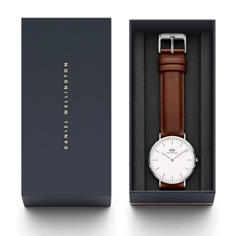 Orologio DW Classic St.Mawes 40mm bianco silver DW00100021-2b Gioielli