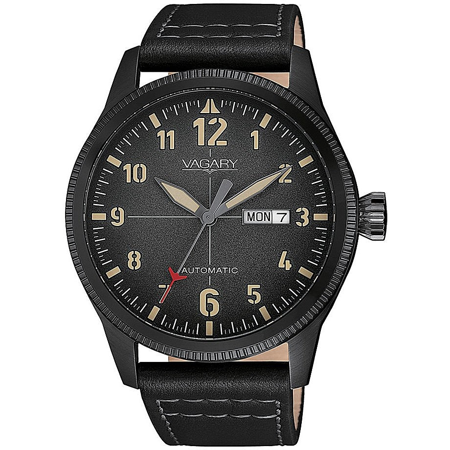 Orologio Vagary by Citizen Gear Matic 101 FlyBoy IX3-149-60 automatico uomo 42mm-2b Gioielli