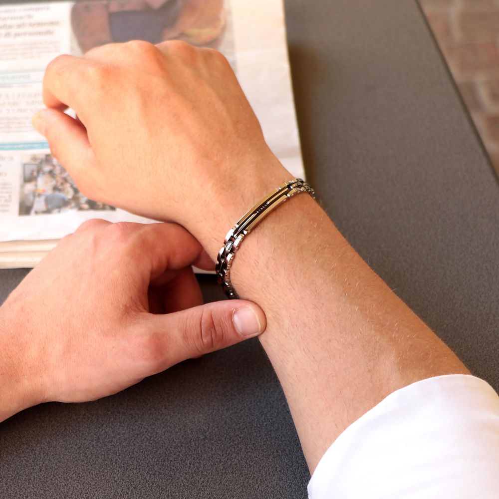 Bracciale Morellato Motown SALS19 uomo-2b Gioielli